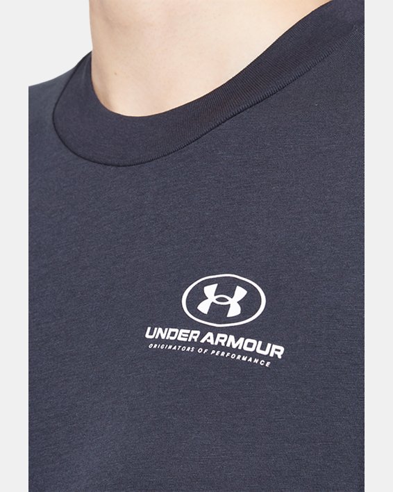 Women's UA Graphic Oversized Short Sleeve in Black image number 4